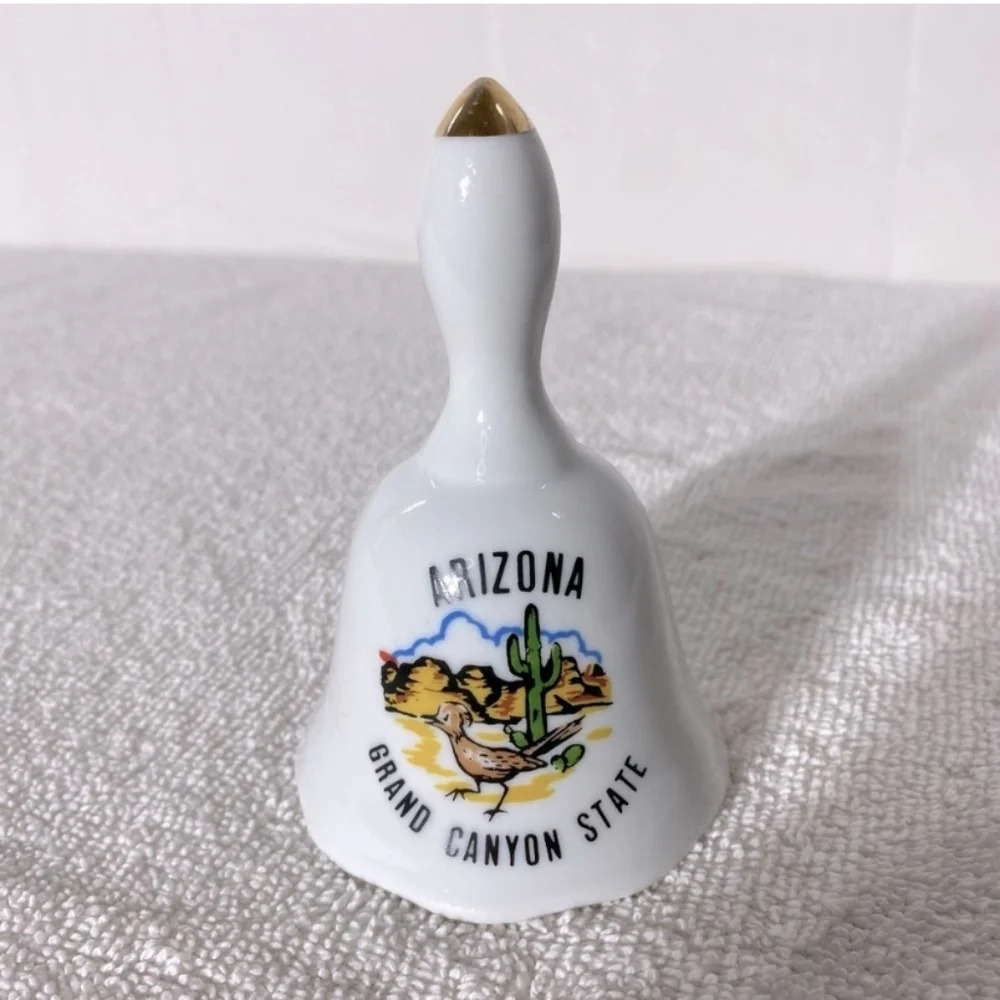 Vintage Arizona Grand Canyon State Ceramic Souvenir Bell